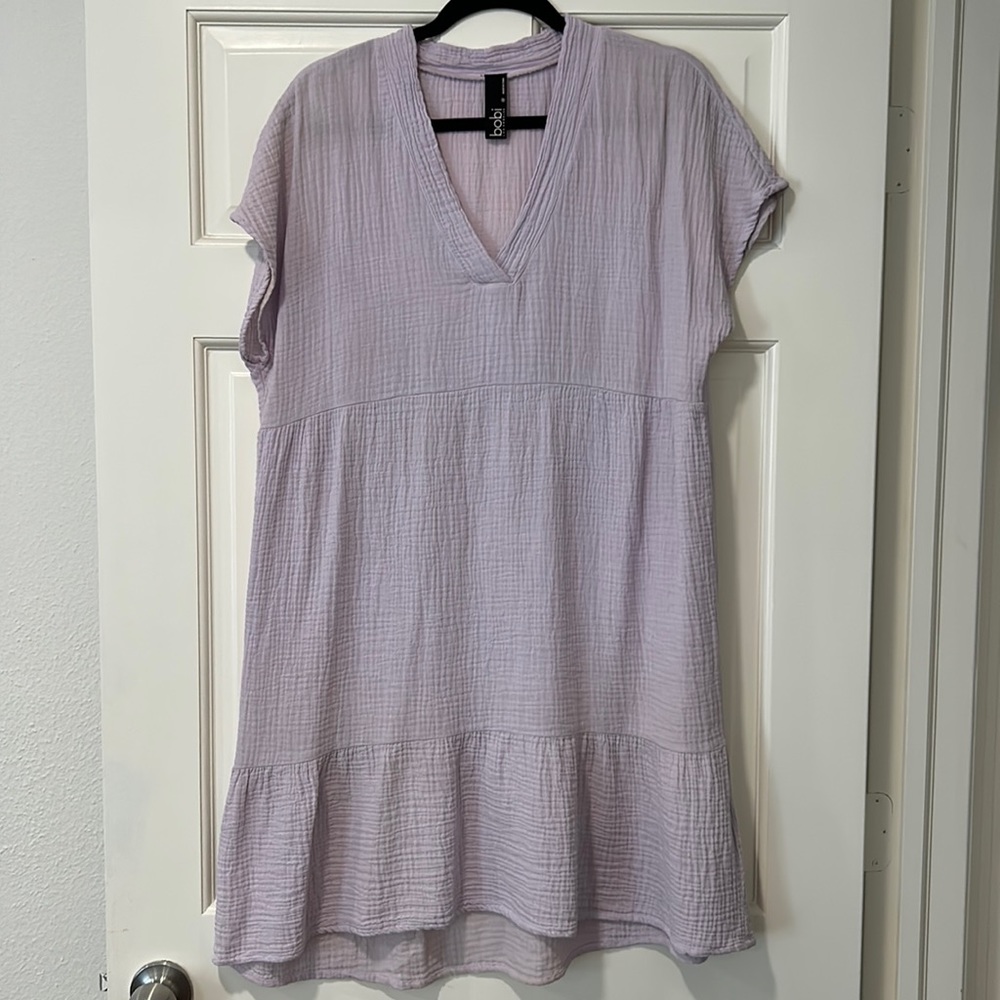 Bobi Cotton Gauze Hi-lo dress